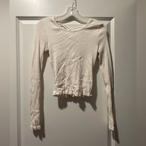 Long sleeve crop top